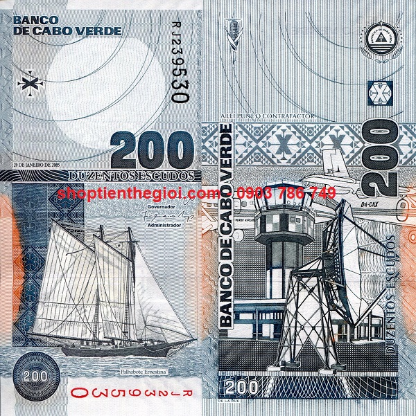 Cape Verde 200 Escudos 2005 UNC (tờ) - SP001895